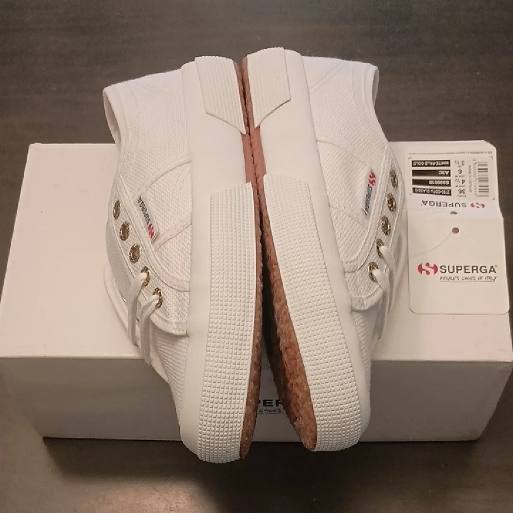 Superga White Lace-Up Sneakers - Picture 2 of 4